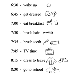 Home made schedule