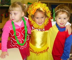 Maine Toddler Care - Three of the children all dressed up